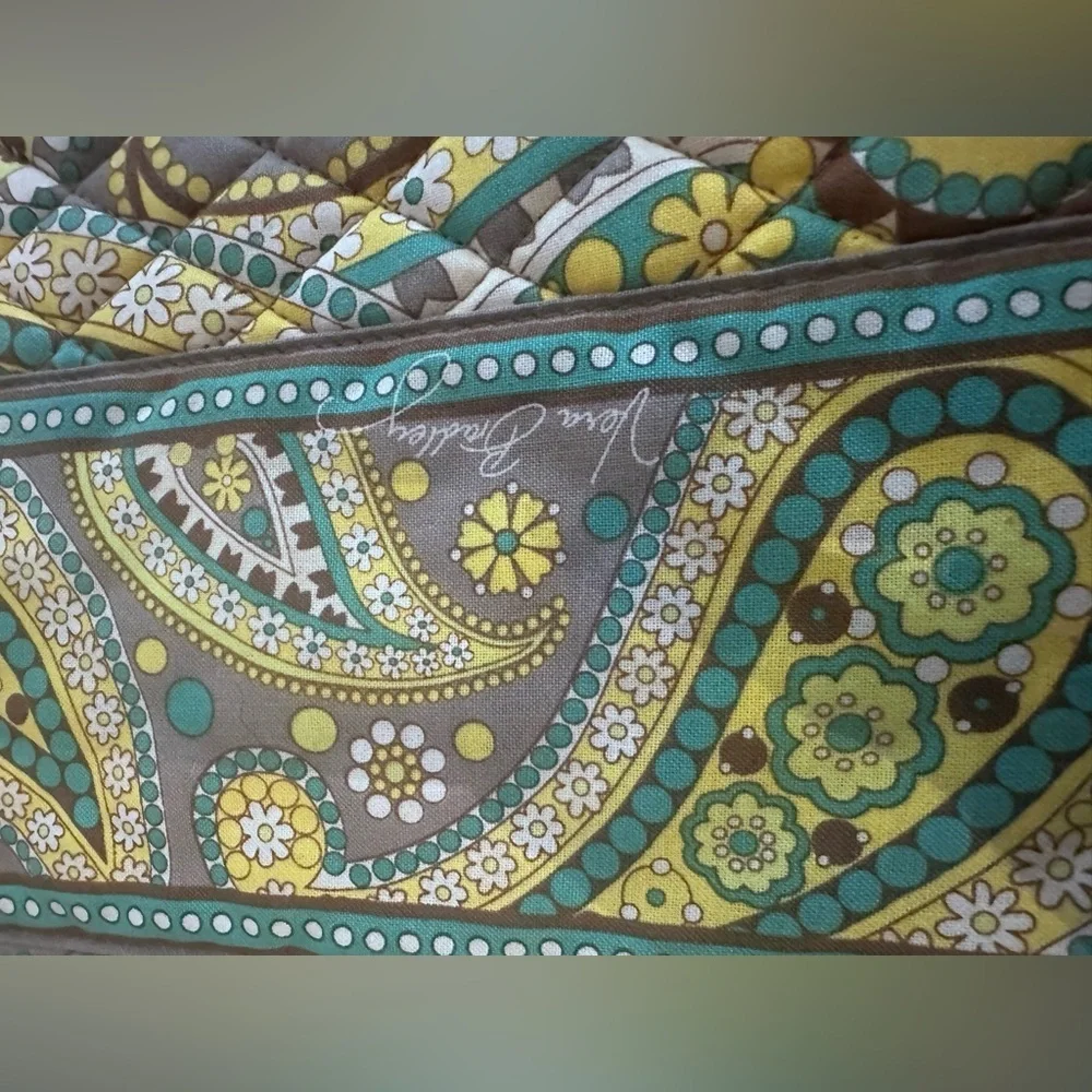 Vera Bradley Laptop Bag in Green and Yellow